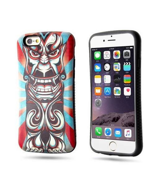 iPhone 6s Case 6 Case-DAMPO High Quality Anti Slip Ultra-slim Colorful 3D Relief magic mask